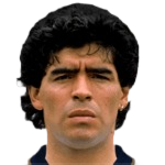 Diego Maradona 1990 portrait